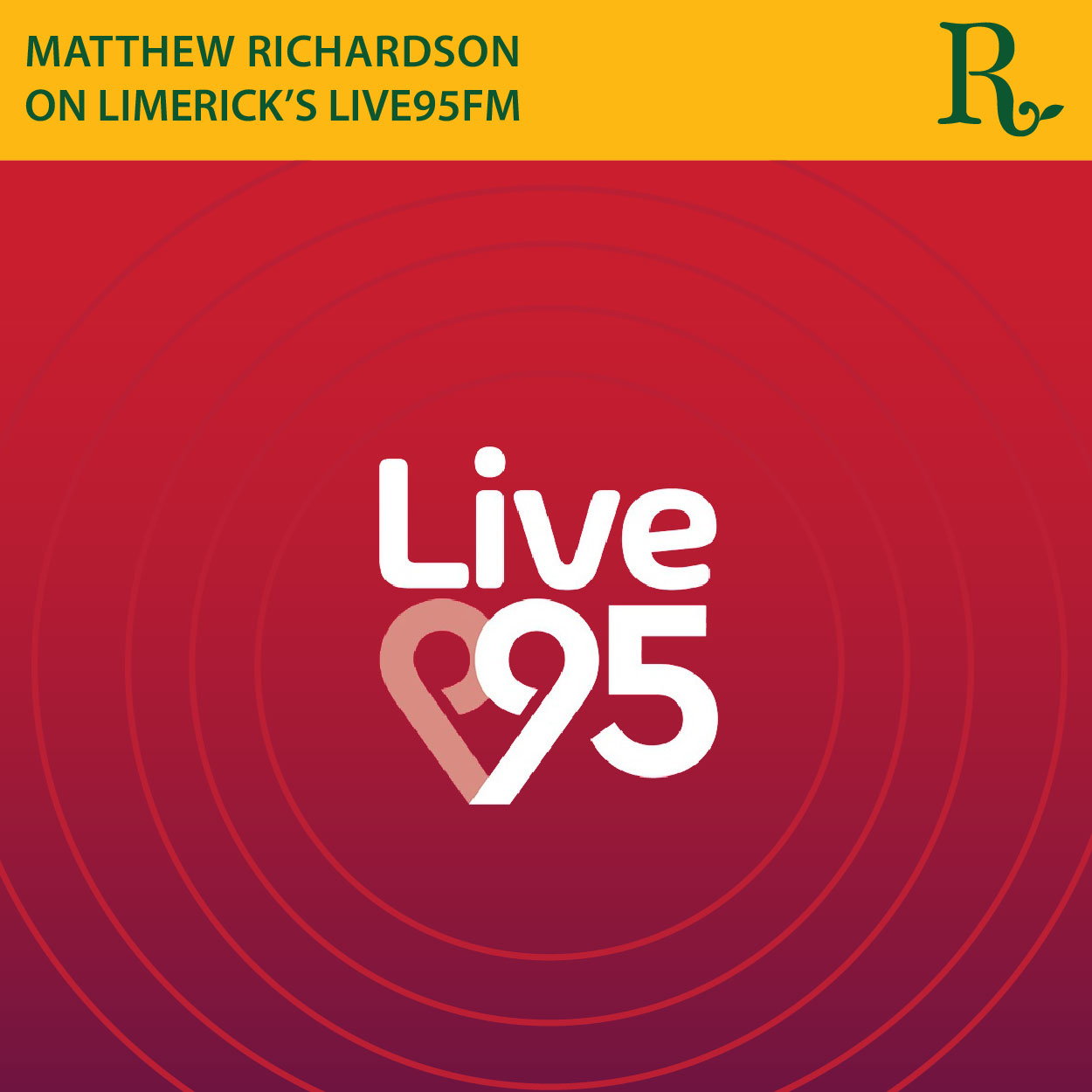 Matthew Richardson on air with Live 95fm
