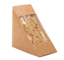 Kraft Compostable deep fill sandwich (Case X 500)